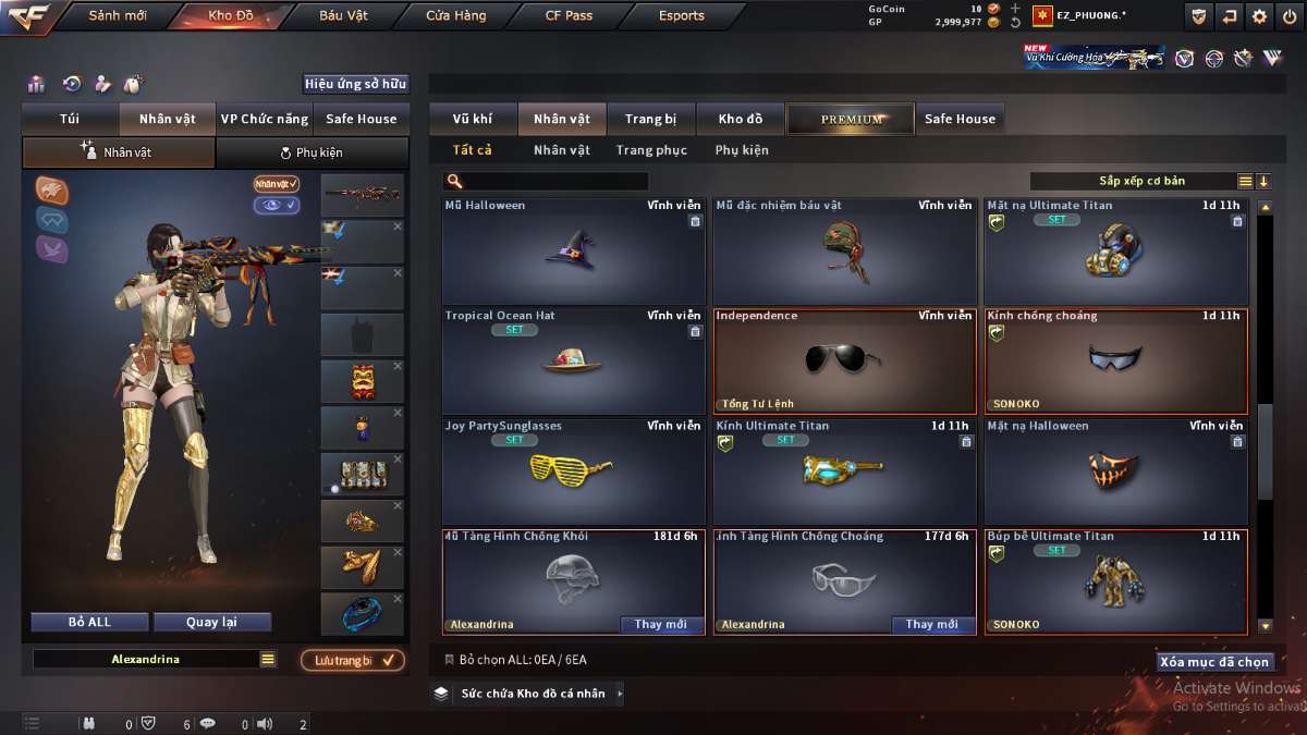shop acc cf uy tin gia re